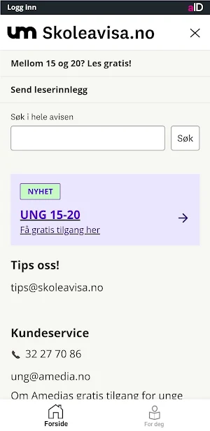 Skoleavisa Screenshot 2