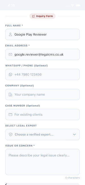 Legal CMS worldwide Screenshot 2