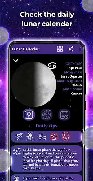 Moon Calendar - Astrology and Horoscopes Screenshot 0