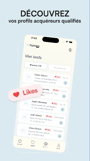 Homeo Pro: Acquéreurs Immo Screenshot 1