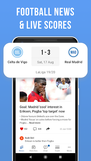 Real Live: Unofficial football app for Madrid Fans Screenshot 1