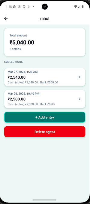 Cash Transactions App Screenshot 2