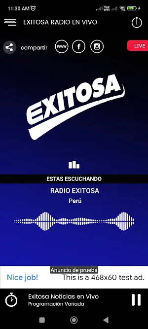 Exitosa Radio en Vivo Screenshot 0