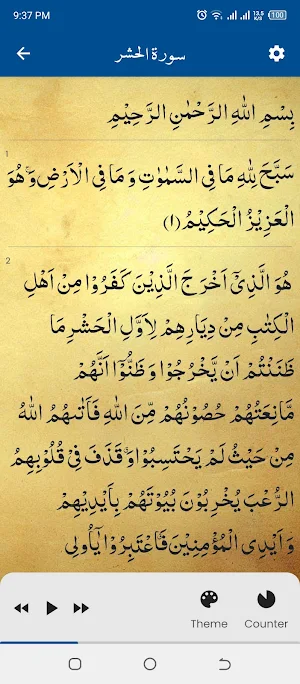 Surah Hashr سورة الحشر Screenshot 2