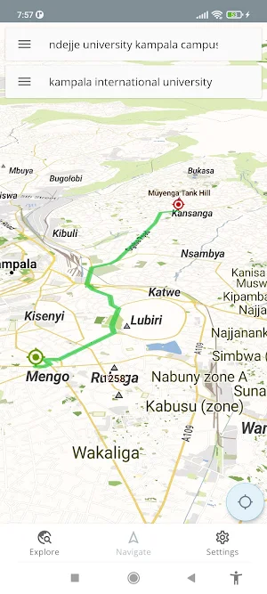 Kampala Uganda Offline Map Screenshot 1