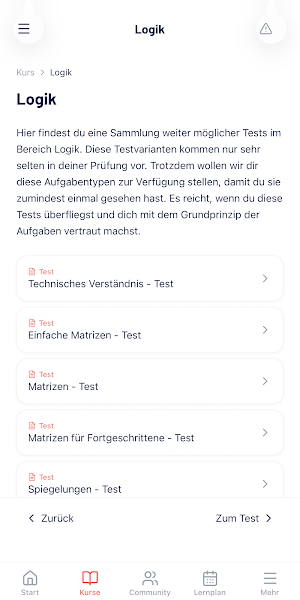 Studierfähigkeitstest Screenshot 1