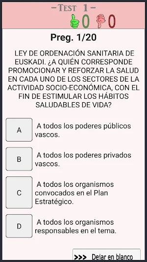 TestOpos Conductor Sanitario Screenshot 1