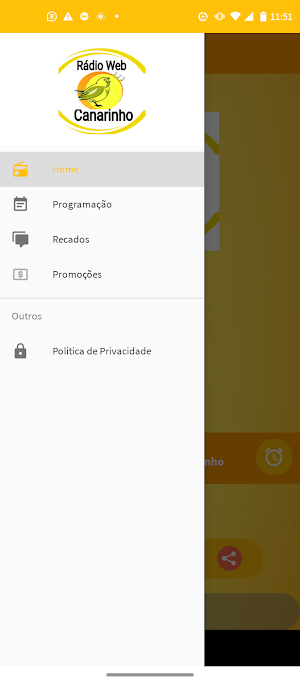 Rádio Web Canarinho Screenshot 1