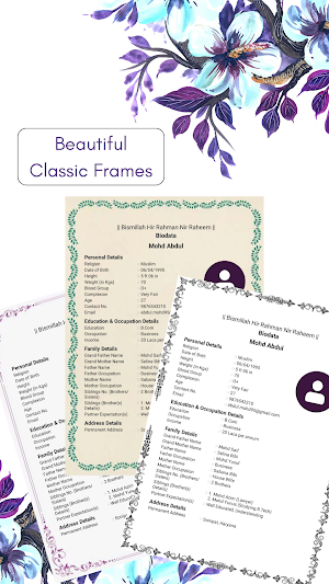 Muslim Marriage Biodata Maker Screenshot 2