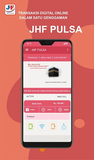 JHF PULSA - Aplikasi Agen Pulsa, PLN & PPOB Screenshot 0