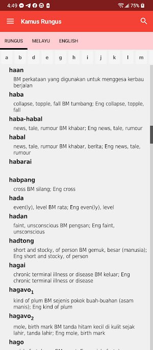 Kamus Rungus Screenshot 3