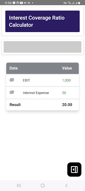 ICR Calculator Screenshot 3
