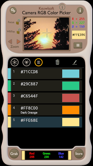 Camera RGB Color Picker Screenshot 2