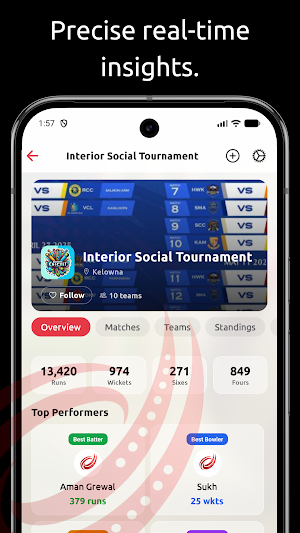 CrickPro Lite: Score & Stream Screenshot 1