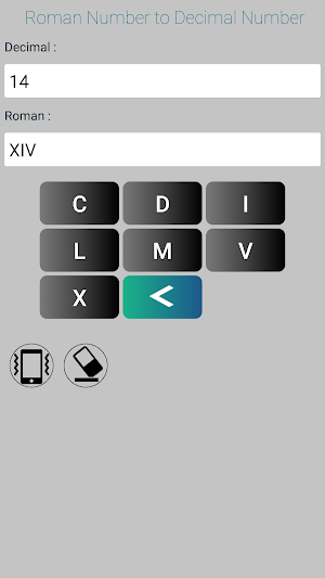 Roman Numerals to Decimal or Decimal to Roman Screenshot 1