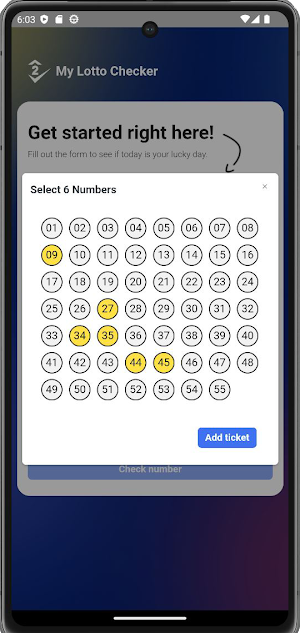 My Lotto Checker Screenshot 3