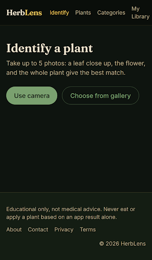 HerbLens: Plant Identifier Screenshot 1