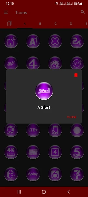 Purple Pixl Glass Icon Pack Screenshot 3