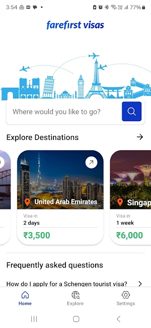 FareFirst Visas Screenshot 0