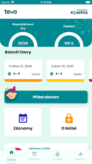 Migréna Kompas – bolest hlavy pod kontrolou Screenshot 0