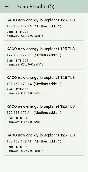 SunSpec Modbus Tool Screenshot 1