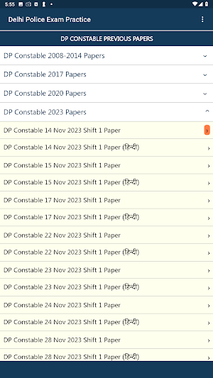 Delhi Police Practice Papers Screenshot 1