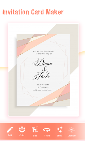 Invitation Card Maker: Ecards & Digital invites Screenshot 0