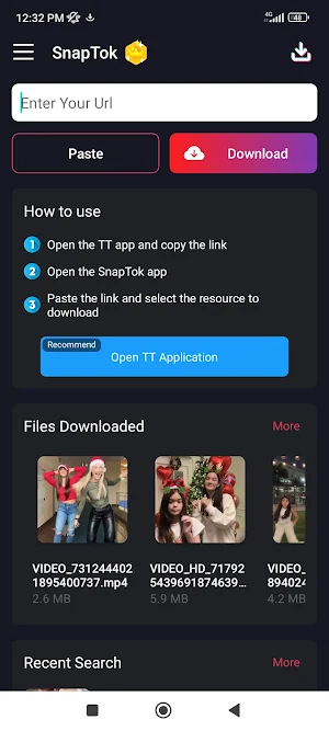 SnapTok - Video Downloader TT Screenshot 0