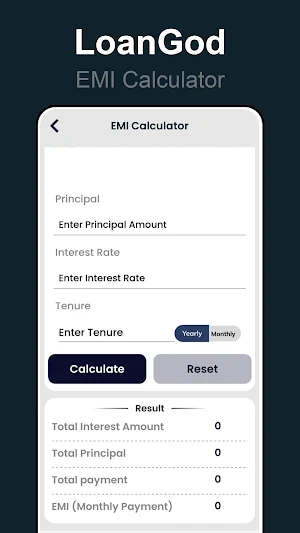 LoanGod - Emi Loan Calculator Screenshot 1