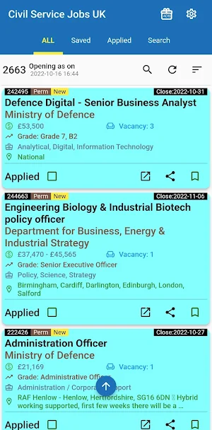 Civil Service Jobs UK Screenshot 0