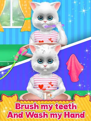 Cute Kitty Cat Care - Pet Daycare Activities Game Screenshot 2