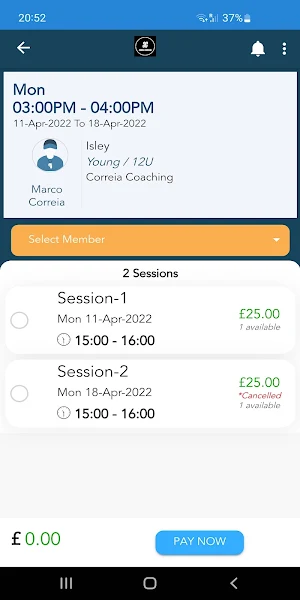 Correia Coaching Screenshot 3