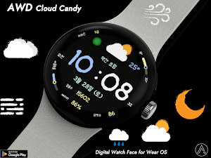 AWD Cloud Candy watchface Screenshot 2