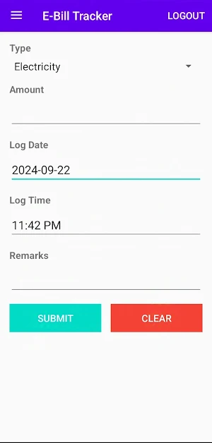 E-Bill Tracker Screenshot 3