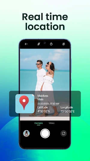 GPS Cam: Timestamp & Location Screenshot 1