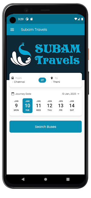 Subam Travels- Bus Tickets Screenshot 1