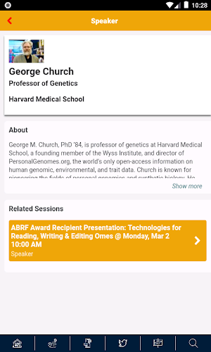 ABRF Event App Screenshot 3