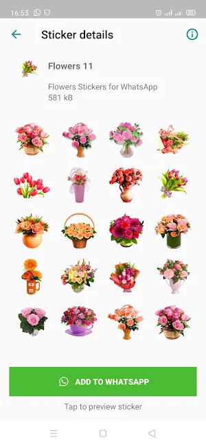 New WAStickerApps Flowers 🌹Roses Stickers 2021 Screenshot 2