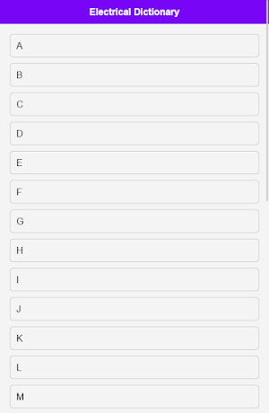 Electrical Dictionary Screenshot 0