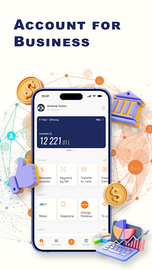 QMoney: Plăți inteligente Screenshot 1