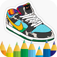 coloring sneakers