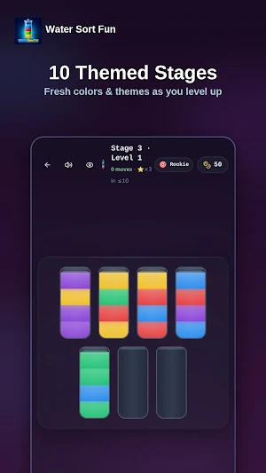 Water Sort Fun: Color Puzzle Screenshot 3