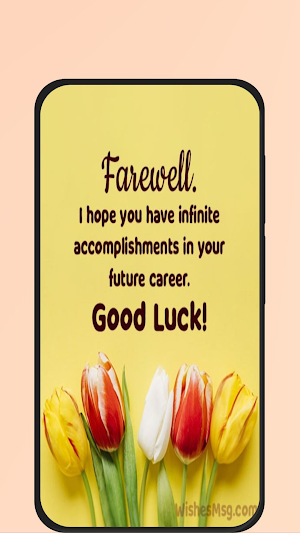 farewell message Screenshot 3