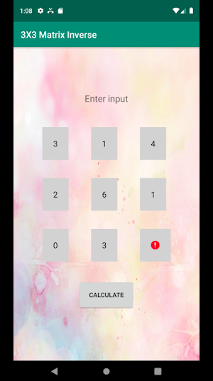 3X3 Matrix Inverse Screenshot 1