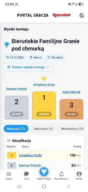 Portal Gracza Rummikub Screenshot 1