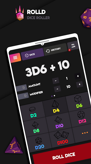 Rolld - Dice Roller Screenshot 0