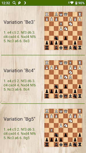 Sicilian defense, Najdorf variation (free) Screenshot 1