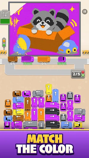 Sand Bus Traffic : Bus Puzzle Screenshot 0