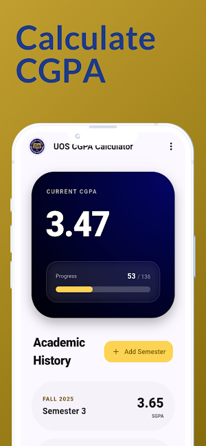 UOS CGPA Calculator Screenshot 3