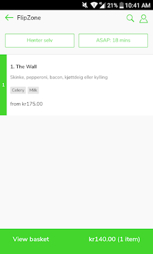 FlipZone Foods Screenshot 1